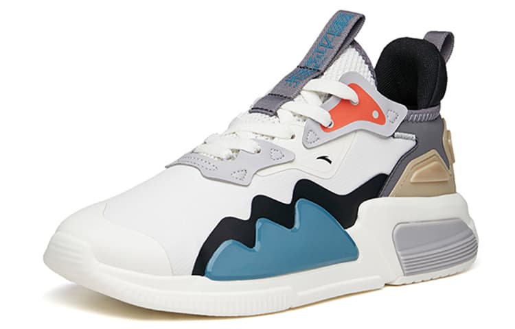 Anta Rejecting Mediocrity Anti-Slip And Wear-Resistant Breathable Low-Top Skateboard Shoes Men's Ivory White 6