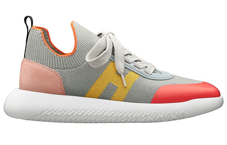 HERMES Crew Sneaker Anti-Slip Wear-Resistant Low-Top Casual Shoes Women's Storm Gray 3