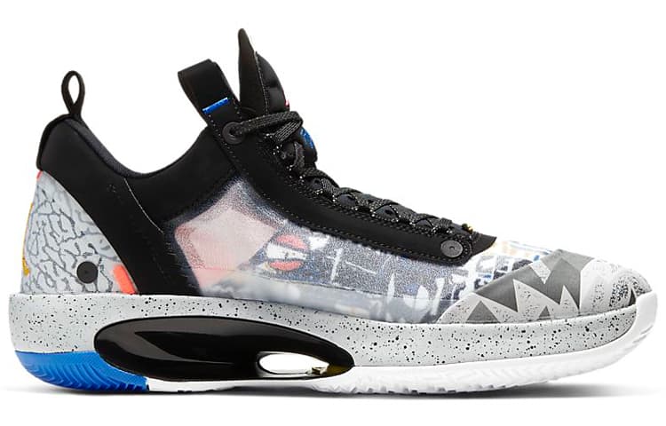 JORDAN Xxxiv Low Print 'Black' 4