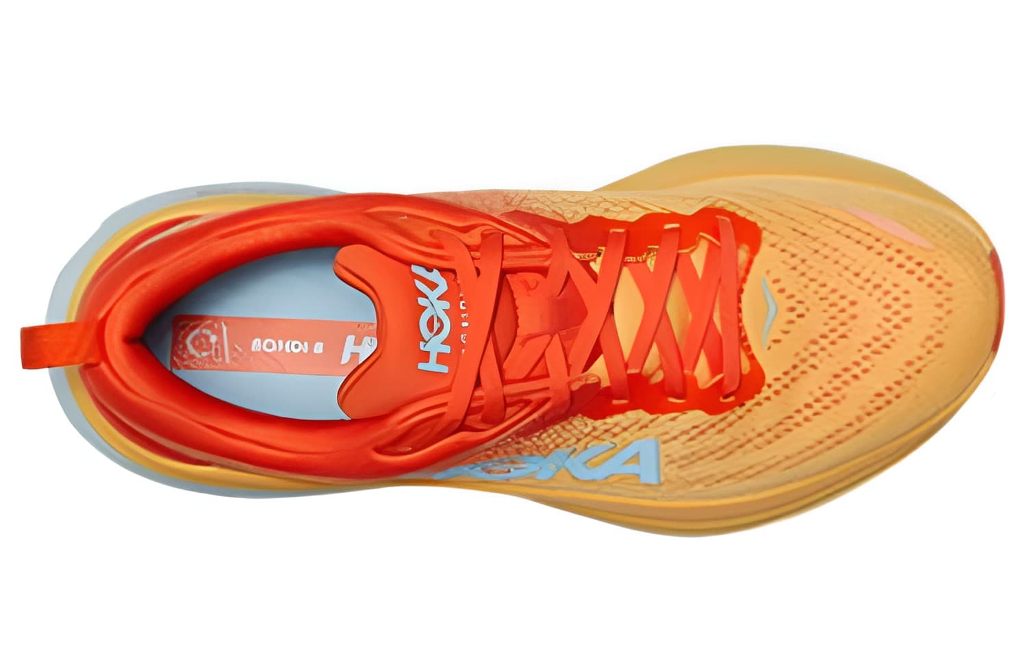 HOKA ONE ONE Bondi 8 Puffin's Bill Orange Amber Yellow 6