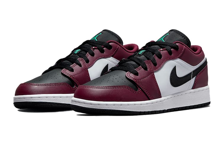 Jordan 1 Low SE Dark Beetroot Roma Green GS 4