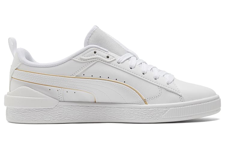 PUMA Suede Bloc 'Liquid Metal White Team Gold' 4