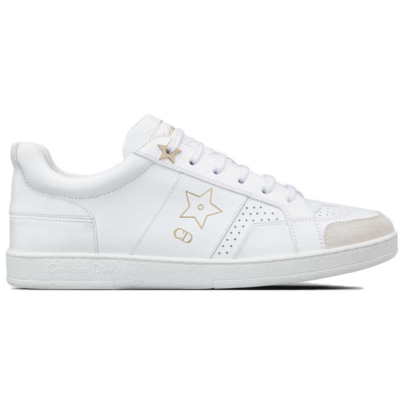 DIOR Star Platform Shoes Stylish Skateboarding Shoes Women's White 4