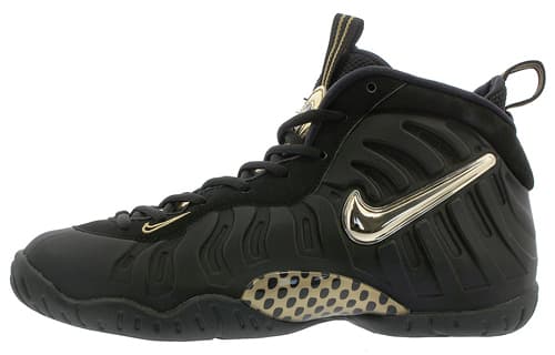 Nike Air Foamposite Pro Black Metallic Gold GS