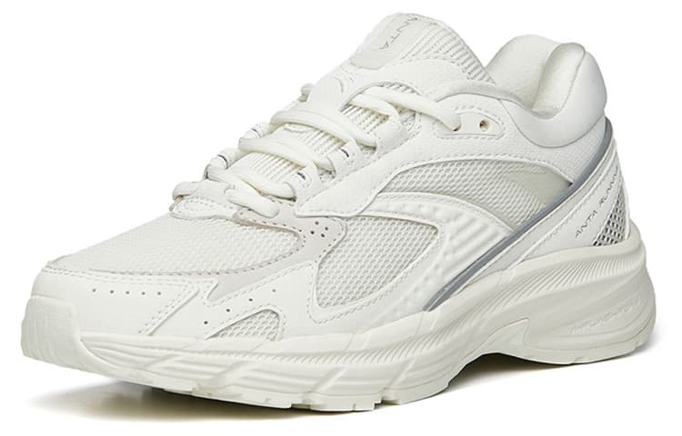 ANTA Casual Shoes Women's Low-Top Ivory White/Silver 3