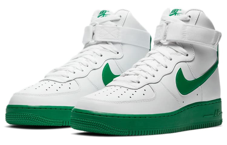Nike Air Force 1 High White Green Midsole 6