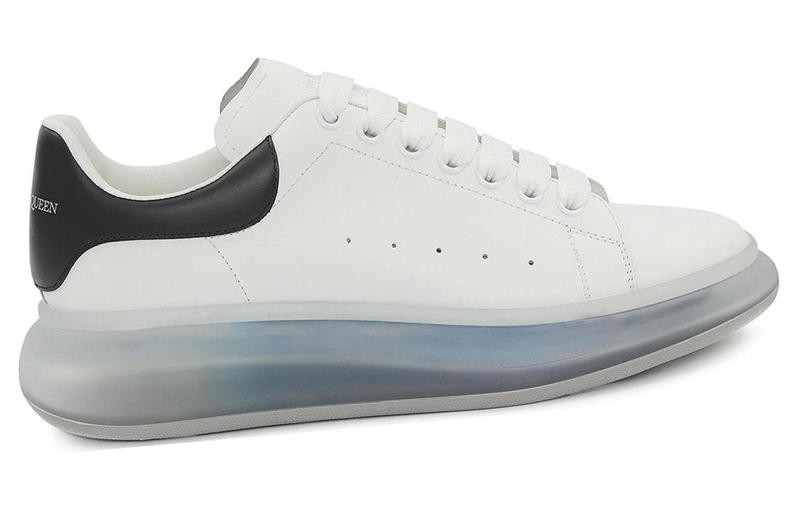 Alexander McQueen Oversized Clear Sole White Navy Blue 3