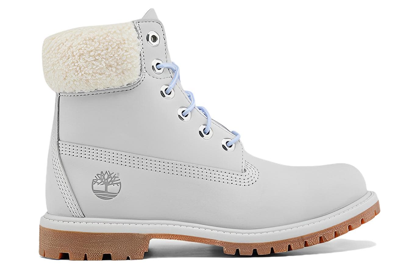 Timberland Premium 6 Inch Waterproof Boot 'Light Grey Nubuck' Women's 3