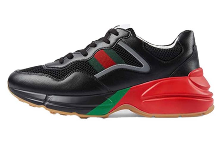 GUCCI Rhyton 'Black Red Green Reflective'