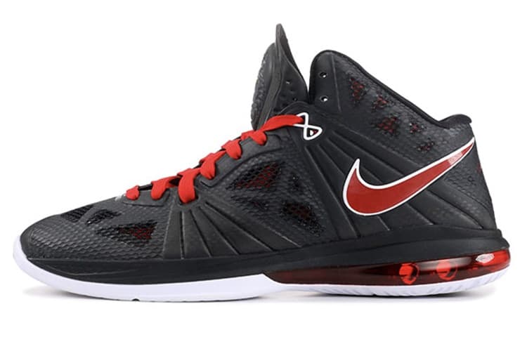 Nike LeBron 8 Ps White/Black/Red 2