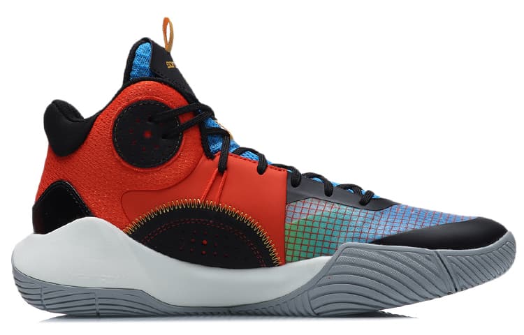 LINING Sonic 9 Team 'Black Blue Orange' 4