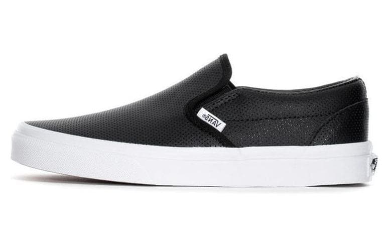 Vans Slip On Perforated Leather 'Black'