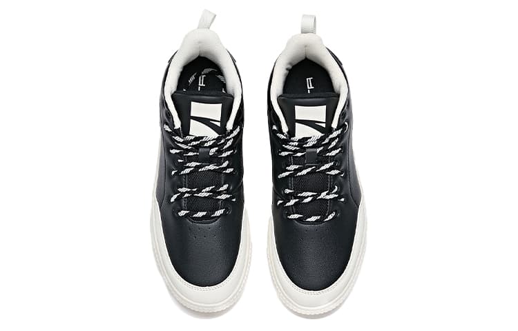 ANTA Skateboard Shoes Women's Low-Top Black Ivory White 5
