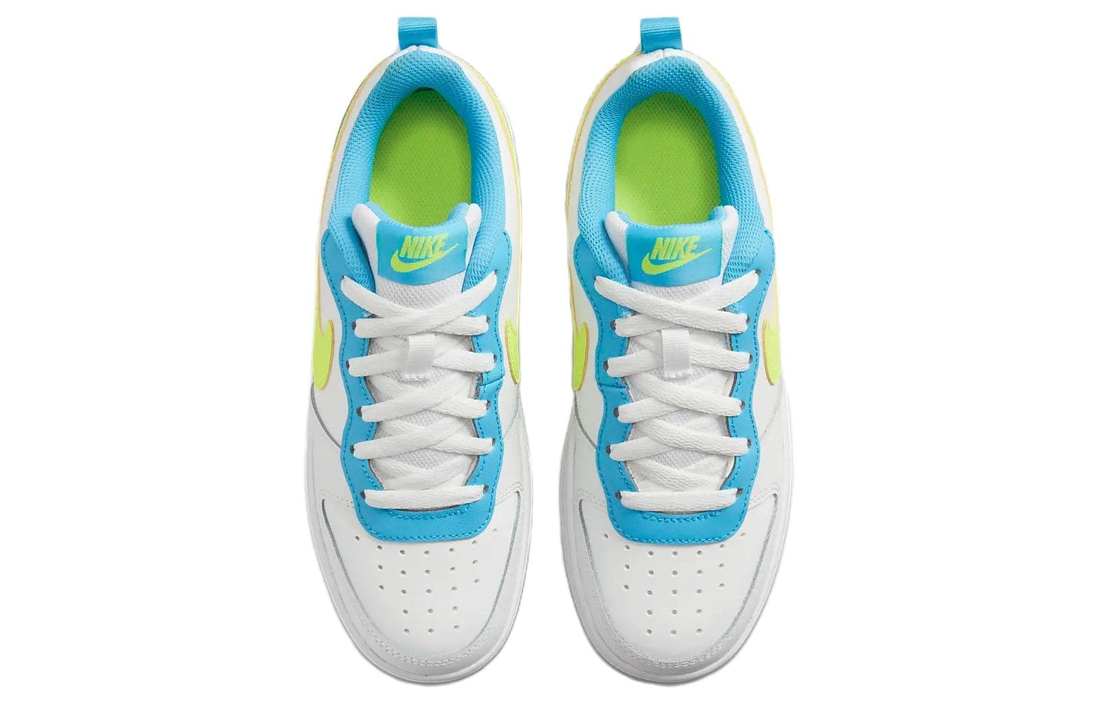 Nike Court Borough Low 2 GS 'White Baltic Blue Volt' 6