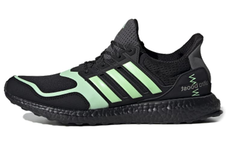 Adidas Ultra Boost S&L Core Black Glow Green 2