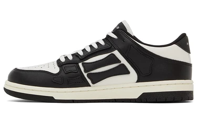 AMIRI Women's Skel Top Low 'Black White' 5