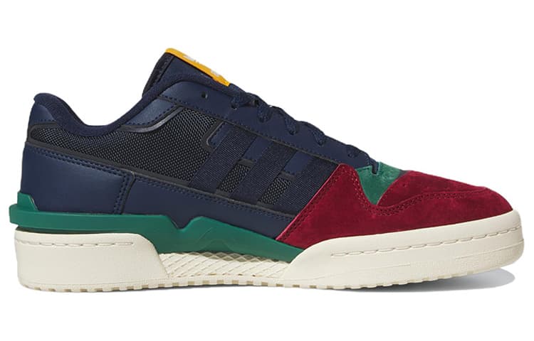 Adidas Originals Forum Exhibit Low 2.0 Collegiate Navy Burgundy Green 3
