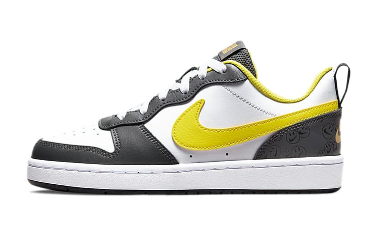 Nike Court Borough Low 2 SE 'White Yellow Strike GS