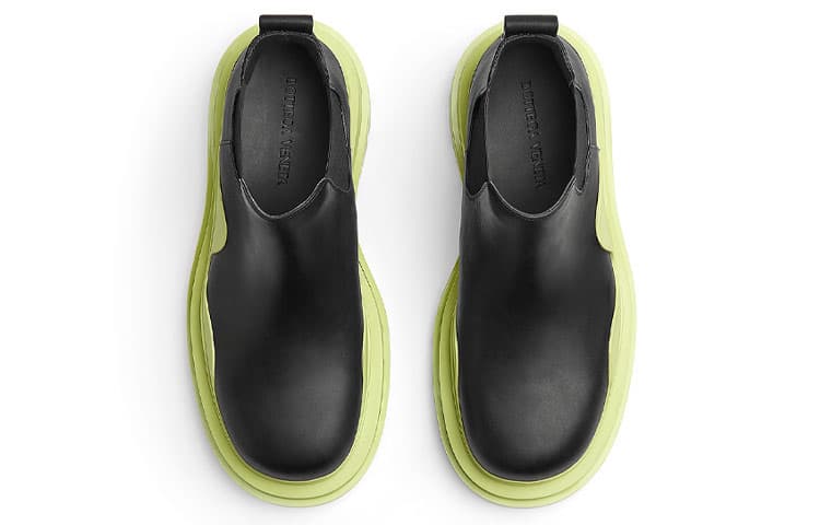 Bottega Veneta BV Tir Ankle-Length Chelsea Boots 5.5cm Men's Black Green Avocado Green 6