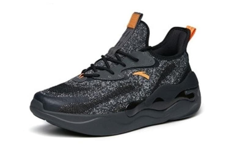 Anta Chao Worship 2.0 Anti-Slip Wear-Resistant Breathable Lightweight Low-Top Casual Shoes Men's Gray Black 3