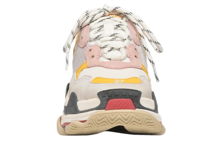 Balenciaga Triple S Cream Yellow Red Women's 5