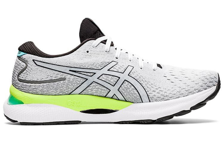 Asics Gel Nimbus 24 White Black Lime Green 4