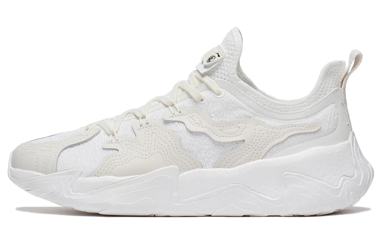 CHENGLONG x LiNing Gongfu Collection Anti-Slip Wear-Resistant Low-Top Sports Casual Shoes Men's Ecru 2