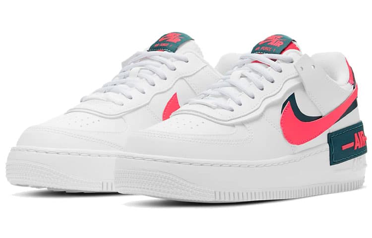 Nike Air Force 1 Low Shadow White Solar Red Women's 6
