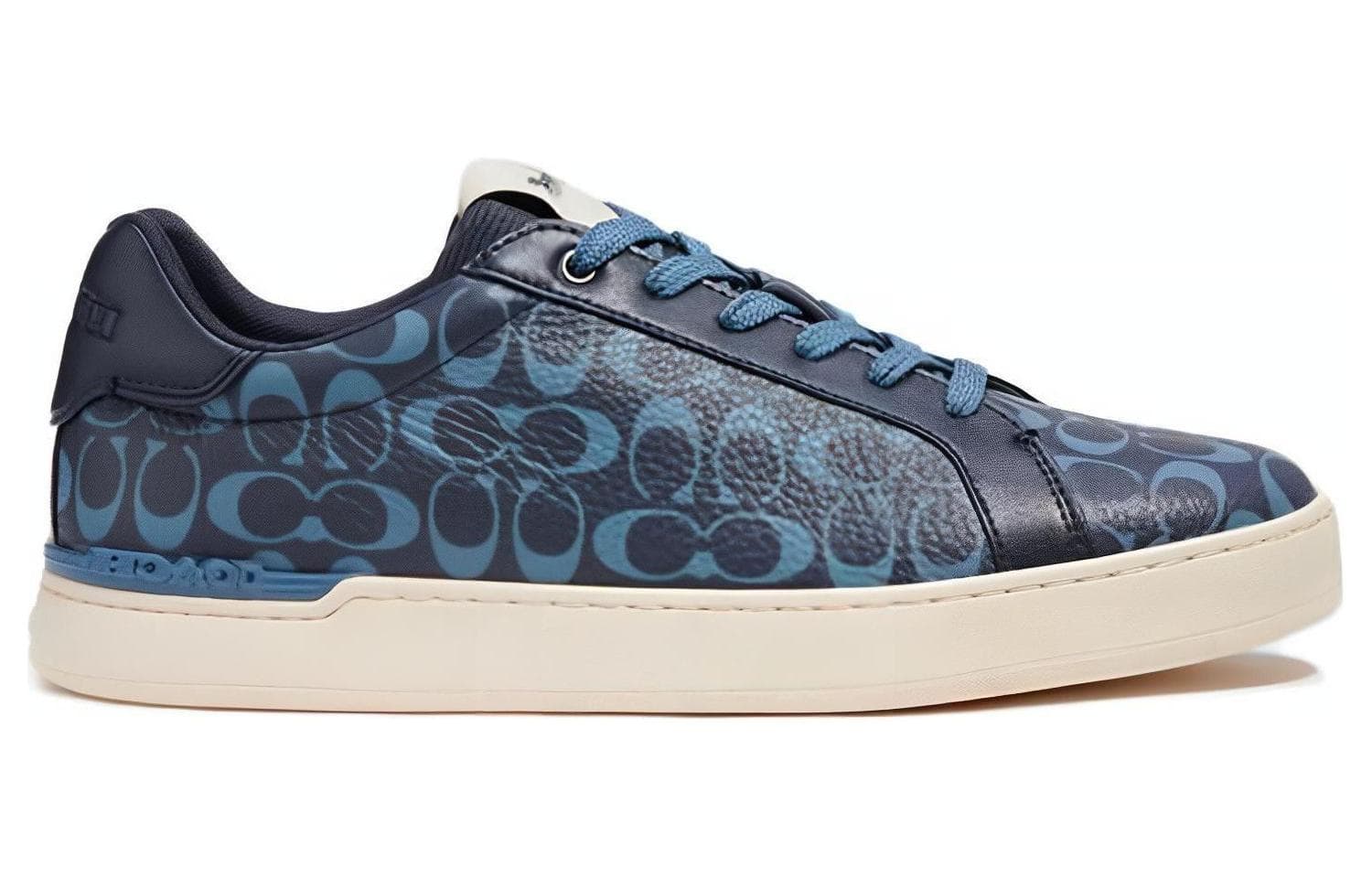 COACH Money Clip Stylish Skateboarding Shoes Men's Blue 4