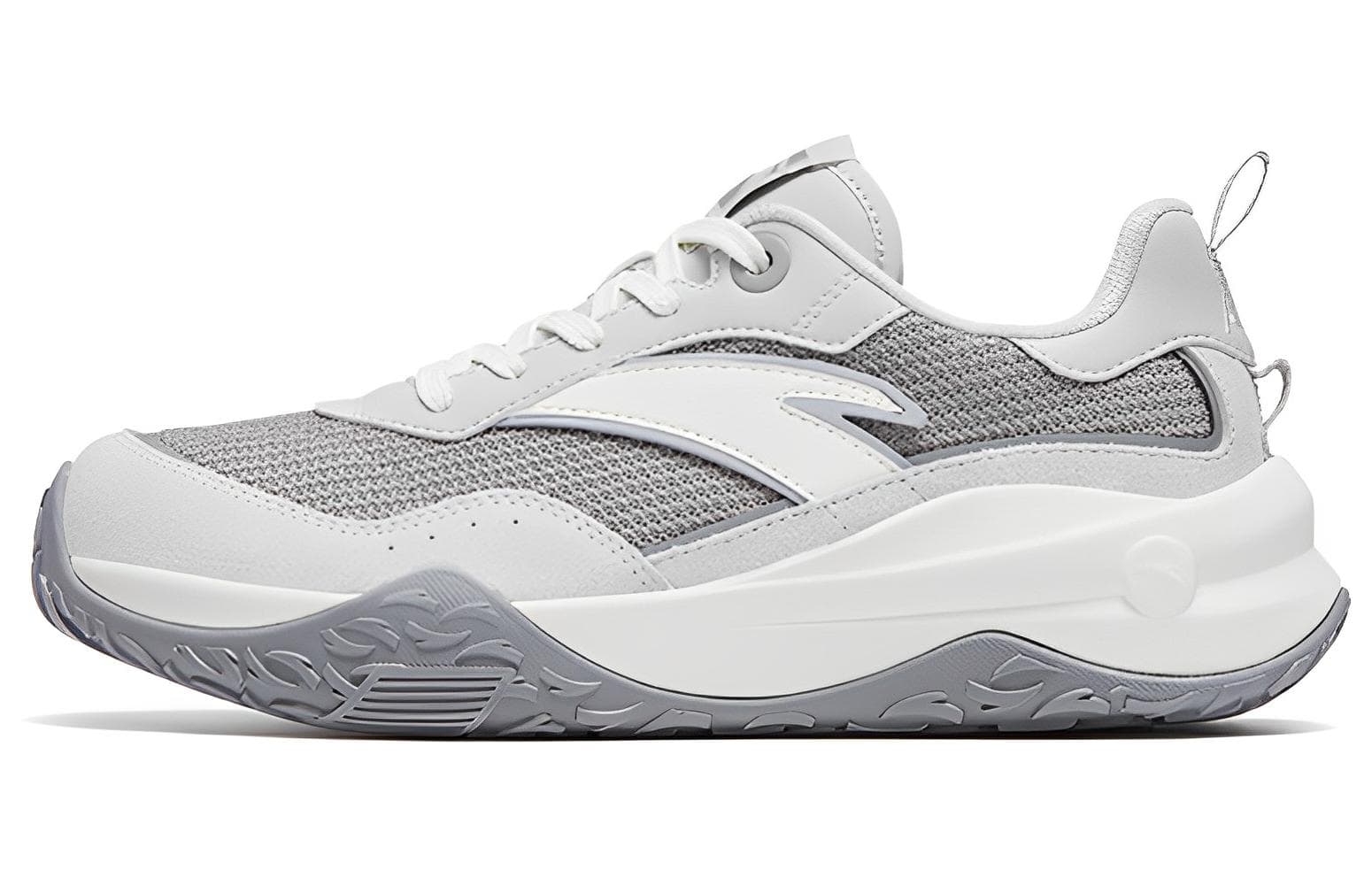 Anta Journey Begins Nian Gao Shoes Anti-Slip And Wear-Resistant Lightweight Low-Top Sports Casual Shoes Gray White