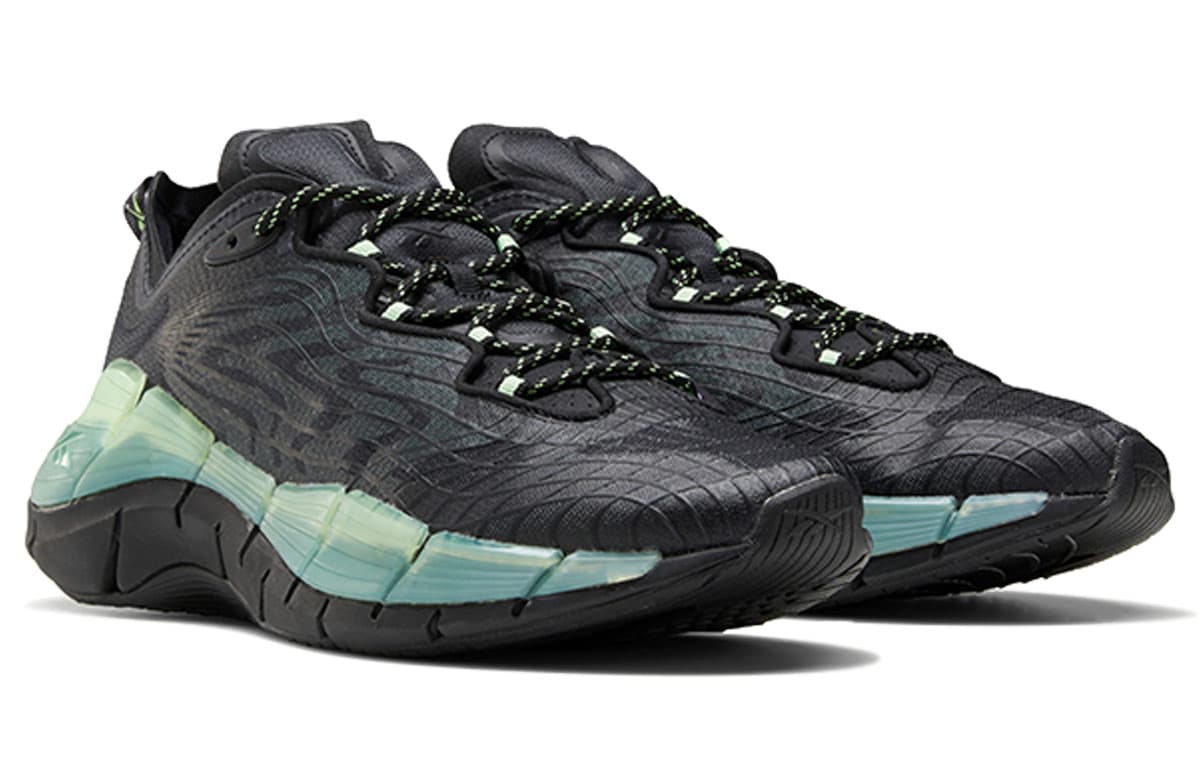 Reebok Zig Kinetica Ii Black Neon Mint 5