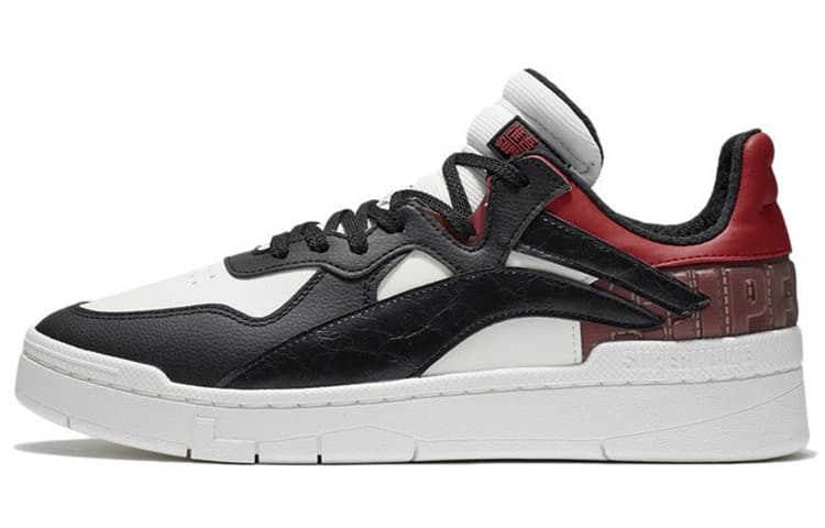 LiNing Wave Superwave Lo Anti-Slip And Wear-Resistant Lightweight Low-Top Skateboard Shoes Men's Black White Red 2