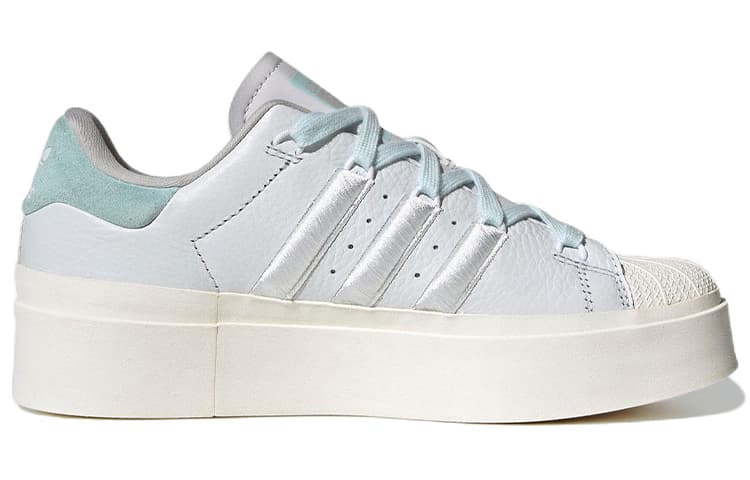 Superstar Women's Adidas Originals Bonega 'White Almost Blue' 3