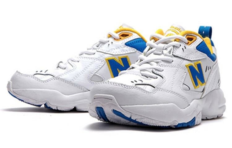 New Balance NB 608 Low-Top Training Shoes Women's White Blue 6
