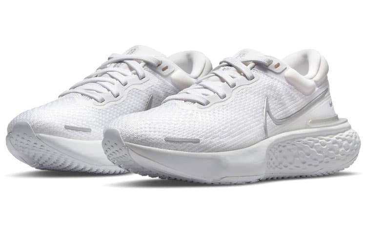 Nike ZoomX Invincible Run Flyknit White Metallic Silver Women's 5