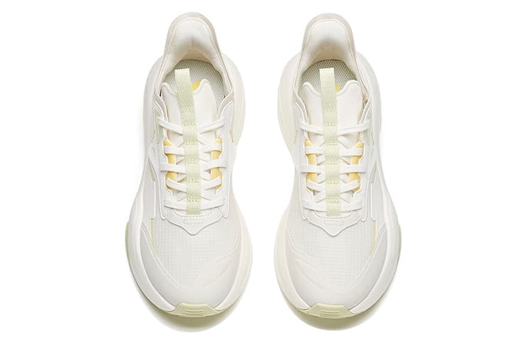 ANTA C37 Series Skateboard Shoes Women's Low-Top Ivory White/Princess Green 5