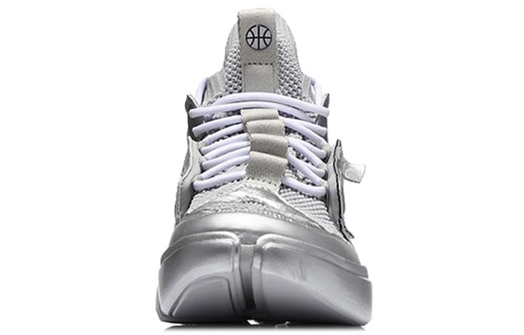LiNing Essence ACE Cushioning Anti-Slip And Wear-Resistant Low-Top Vintage Basketball Shoes Men's Silver 6