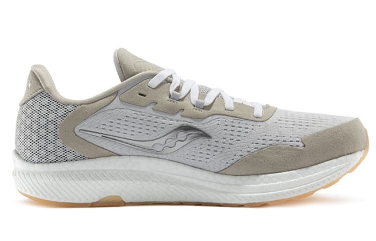 Saucony Freedom 4 Running Shoes Men Low-Top Khaki Gray 3