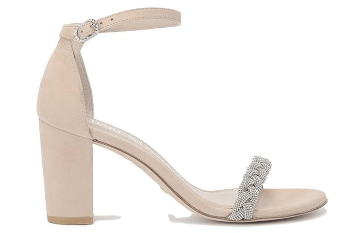 stuart weitzman Nudistcurve 80mm Embellished Sandals 3