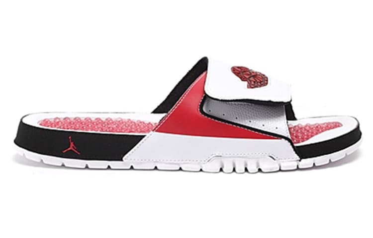 JORDAN Hydro Ii Retro Slides Sandals 'White Red' 3