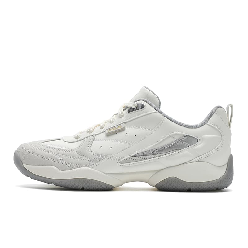 FILA FOUNTAIN 'Feiquan' Shoes Fashion Premium Simple Classic Retro Personality Trendy Sport Comfortable Versatile Daily Anti-Slip Wear-Resistant Breathable Wrapping Balance Lightweight Low-Top Casual Shoes Men's Coconut Milk White