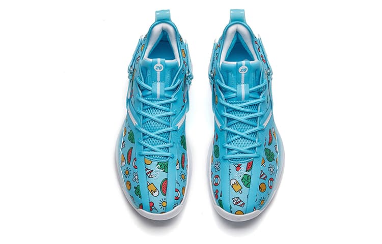 ANTA GH3 Basketball Shoes Men Low-Top Lake Blue 6