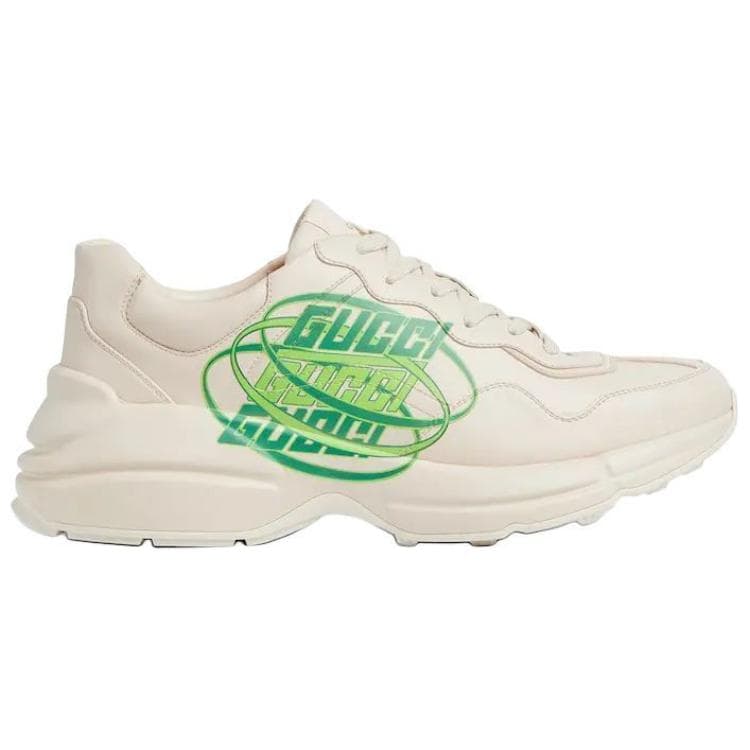 GUCCI Rhyton Low-Top Casual Shoes Men's White 4