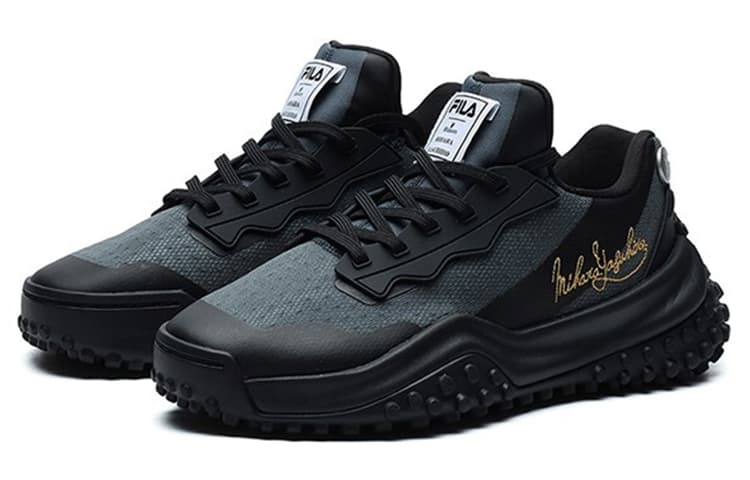 MIHARA YASUHIRO x FILA FM 9 Cushioning Anti-Slip Wear-Resistant Breathability Low-Top Casual Shoes Women's Dark Slate 5