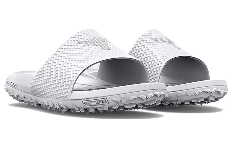 Under Armour Project Rock Slide 'White Halo Grey' 5