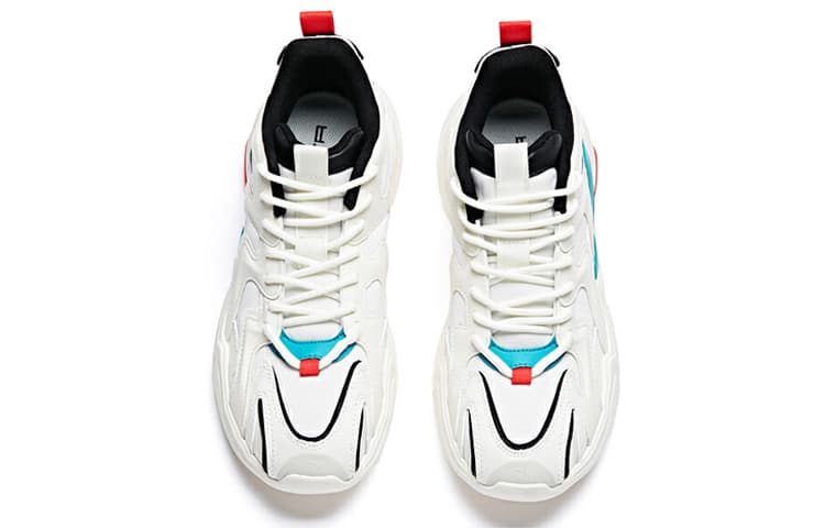Anta Full Credit Anti-Slip Wear-Resistant Low-Top Chunky Sneakers White Blue 5