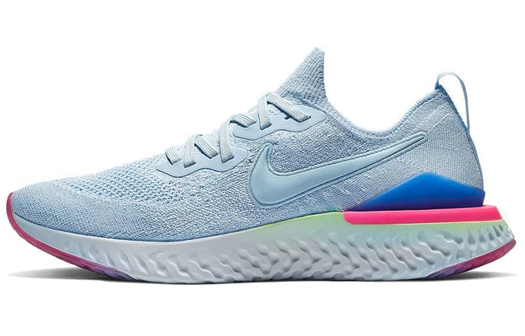 Nike Epic React Flyknit 2 Hydrogen Blue Sapphire Hyper Pink 2