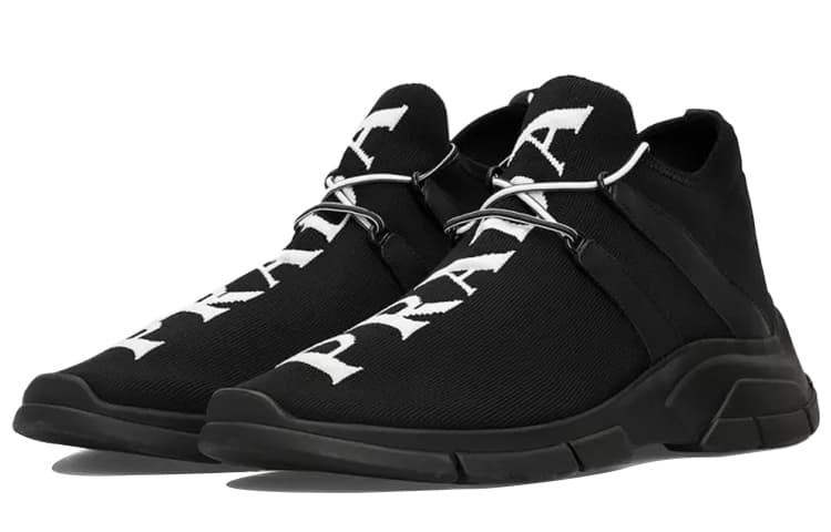 PRADA Cushioning Anti-Slip And Wear-Resistant Low-Top Sports Casual Shoes Men's Black 6