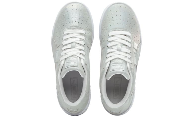 PUMA Cali Shimmer Silver/White Women's 5