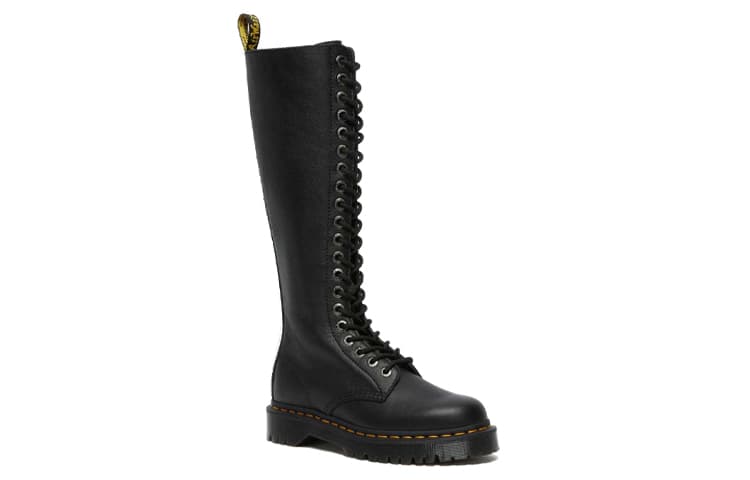 Dr.Martens 1B60 Bex Pisa Leather Knee High Boots 'Black Pisa' Women's 5